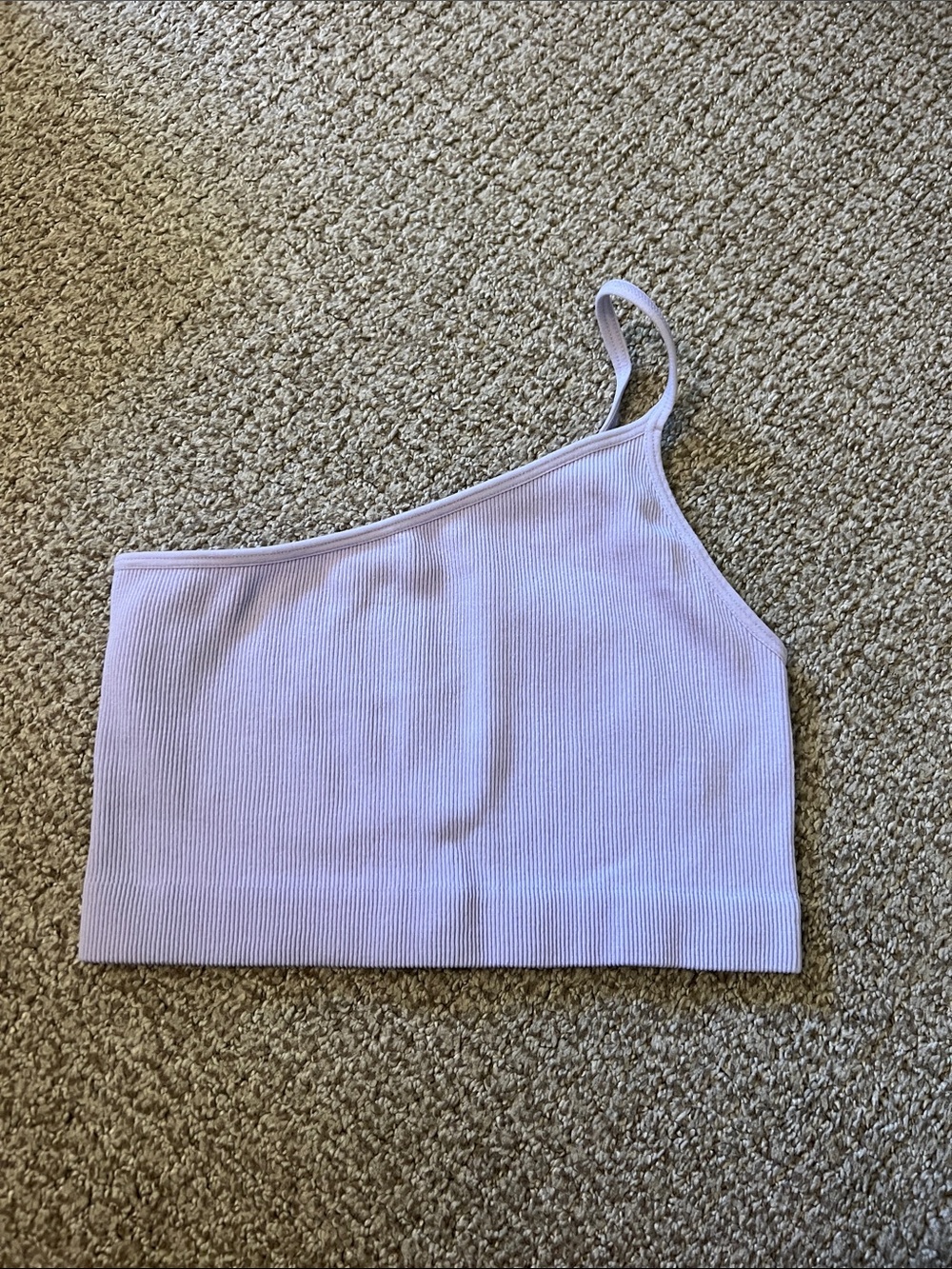 One shoulder bralette or crop top